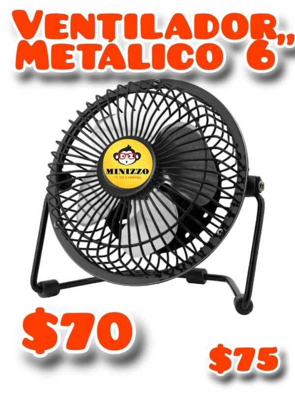 ventilador metálico 6"