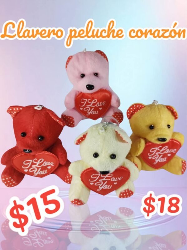 Llavero peluche corazón