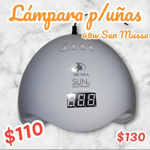 Lámpara para uñas sun mussa