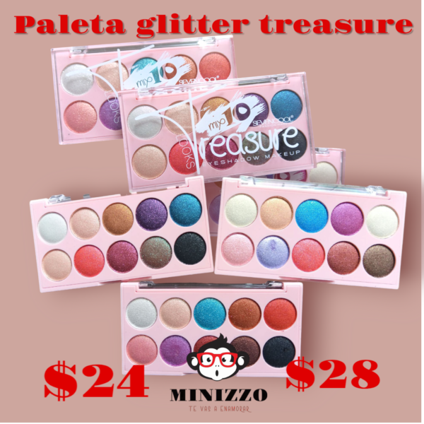 Paleta glitter Treasure